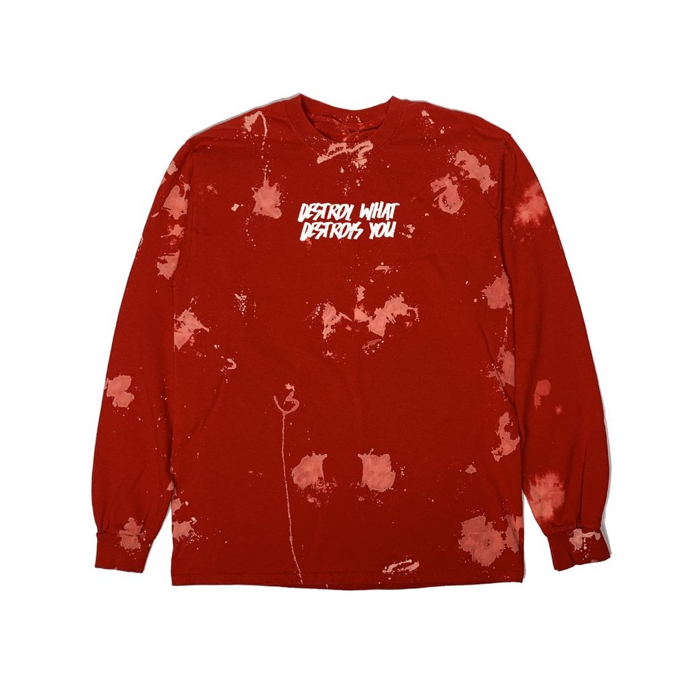 Prolific Store - Destroy Red Bleached Long Sleeve